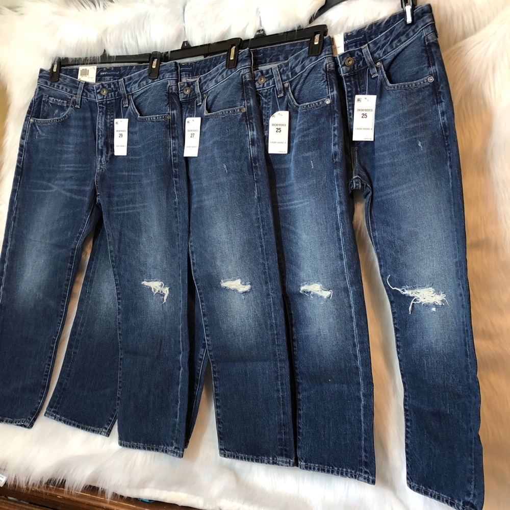Levi’s slim straight leg distressed cropped jeans - Picture 2 of 6